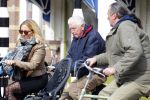 Amsterdam 31 maart 2016 
Wim Kok op de fiets in Amsterdam.