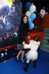 Amsterdam 18 maart 2017 
premiere Smurfen in  Pathe Arena. Amanda Balk met dochter Vegas