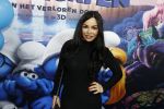 Amsterdam 18 maart 2017 
premiere Smurfen in  Pathe Arena. Amanda Balk met dochter Vegas