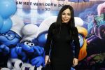 Amsterdam 18 maart 2017 
premiere Smurfen in  Pathe Arena. Amanda Balk met dochter Vegas