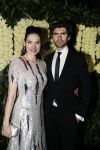 Amsterdam 9 maart 2017 
5 njaar Voque. Feest / diner in rijksmuseum en feest in the Duchess. Anna Drijver met Benja Bruining