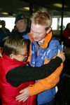 Schiphol 26 februari 2002

Terugkomst sporters van de Olympische winterspelen in Salt Lake city.
Jochem Uytdehaage met vriendin, Gerard v Velde met vriendin, Janni Romme met vrou, Rintje Ritsma, Carl Verheyen en Andrea Nuyt, Peter Mueller en Marianne Timmer,Bob de Jong, Erben Wennemars en Renate vd Zalm.

Peter Smulders bv