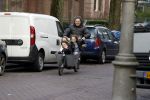Amsterdam 1 maart 2017 
Dirk Zeelenberg met zijn 3 kinderen in de bakfiets in Amsterdam zuid