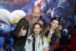 Amsterdam 18 maart 2017 
premiere Smurfen in  Pathe Arena. Eddy Zoey met zijn kinderen