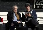 Amsterdam 23 maart 2017  
Eli Asser op terras in Amsterdam