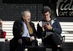 Amsterdam 23 maart 2017  
Eli Asser op terras in Amsterdam
