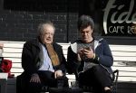 Amsterdam 23 maart 2017  
Eli Asser op terras in Amsterdam