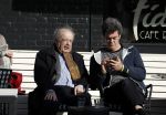 Amsterdam 23 maart 2017  
Eli Asser op terras in Amsterdam