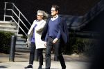 Amsterdam 28 maart 2017  
Oud bondscoach van Engeland en voetbalcoach van oa Ac Milan Fabio Capello met zijn vrouw wandelend in amsterdam zuid.