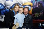 Amsterdam 18 maart 2017 
premiere Smurfen in  Pathe Arena. Gallyon v Vessem met man en dochter