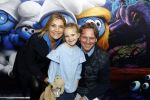 Amsterdam 18 maart 2017 
premiere Smurfen in  Pathe Arena. Gallyon v Vessem met man en dochter
