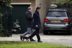 Amsterdam 4 maart 2017 
Advocaat Gerard Spong en zijn vriend mte hond en zijn Rolls Royce