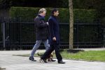 Amsterdam 4 maart 2017 
Advocaat Gerard Spong en zijn vriend mte hond en zijn Rolls Royce
