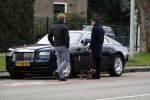 Amsterdam 4 maart 2017 
Advocaat Gerard Spong en zijn vriend mte hond en zijn Rolls Royce