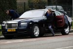 Amsterdam 4 maart 2017 
Advocaat Gerard Spong en zijn vriend mte hond en zijn Rolls Royce