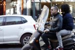 Amsterdam 25 maart 2017
Hans Kesting met (een) vriend op scooter.