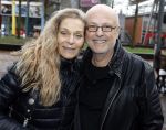 Amsterdam 18 maart 2017 
premiere Smurfen in  Pathe Arena. Hilde de Mildt met man