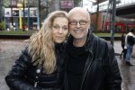 Amsterdam 18 maart 2017 
premiere Smurfen in  Pathe Arena. Hilde de Mildt met man