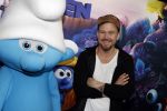 Amsterdam 18 maart 2017 
premiere Smurfen in  Pathe Arena. Johnny de Mol Pip Pellens en Kees Tol