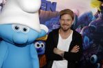 Amsterdam 18 maart 2017 
premiere Smurfen in  Pathe Arena. Johnny de Mol Pip Pellens en Kees Tol