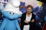 Amsterdam 18 maart 2017 
premiere Smurfen in  Pathe Arena. Johnny de Mol Pip Pellens en Kees Tol