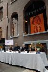 Amsterdam 8 maart 2017
Voque 5 jaar. Op de cover staan Doutzen Kroes en Lara Stone. Mario Testino is de fotograaf . Hoofdredaktrice Karin Swerink is ook aanwezig in het conservatorium hotel.