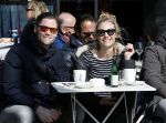 Amsterdam 23 maart 2017  
Kimberly Klaver en haar man Bas Schothorst op terras in Amsterdam