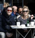 Amsterdam 23 maart 2017  
Kimberly Klaver en haar man Bas Schothorst op terras in Amsterdam