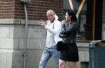 Amsterdam 19 maart 2017 
Koen Verweij met (een) vriendin op straat in Amsterdam zuid.