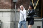 Amsterdam 19 maart 2017 
Koen Verweij met (een) vriendin op straat in Amsterdam zuid.