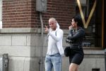 Amsterdam 19 maart 2017 
Koen Verweij met (een) vriendin op straat in Amsterdam zuid.