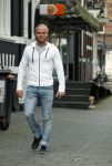 Amsterdam 19 maart 2017 
Koen Verweij met (een) vriendin op straat in Amsterdam zuid.
