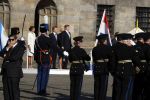 Amsterdam, 27 Maart 2017
Koning Willem Alexander Koningin Maxima Juliana Awada en President Mauricio Macri van Argentinie