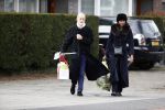 Amsterdam 19 maart 2017
Laetitia Griffith met haar man op straat in Amsterdam zuid.