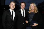 Hilversum 6 maart 2017
Uitreiking Buma awards in studio 21. Linda de Mol met Jeroen Rietbergen en zoon Julian Vahle