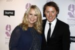 Hilversum 6 maart 2017
Uitreiking Buma awards in studio 21. Linda de Mol met Jeroen Rietbergen en zoon Julian Vahle