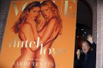 Amsterdam 8 maart 2017
Voque 5 jaar. Op de cover staan Doutzen Kroes en Lara Stone. Mario Testino is de fotograaf . Hoofdredaktrice Karin Swerink is ook aanwezig in het conservatorium hotel.