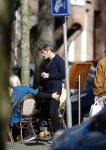 Amsterdam 15 maart 2017  
Mark v d Loo en zijn moeder en zoon eten ijsje.