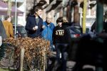 Amsterdam 15 maart 2017  
Mark v d Loo en zijn moeder en zoon eten ijsje.