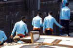 Amsterdam 28 maart 2017 
Het Nederlands elftal gaat varen door de grachten van Amsterdam. oa Arjen Robben Wesley Sneijder Matthijs v d Ligt Daley Blind Frans Hoek Fred Grim Luuk de Jong Jeroen Zoet ea