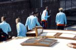 Amsterdam 28 maart 2017 
Het Nederlands elftal gaat varen door de grachten van Amsterdam. oa Arjen Robben Wesley Sneijder Matthijs v d Ligt Daley Blind Frans Hoek Fred Grim Luuk de Jong Jeroen Zoet ea