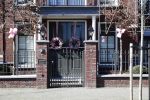 Volendam 25 maart 2017
Nick en Kirsten Schilder hun huis is versierd ivm geboorte dochter.