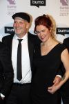 Hilversum 6 maart 2017
Uitreiking Buma awards in studio 21. Blof met hun dames. Paskal jacobsen Norman Bonink Peter Slager en Bas Kennis met hun vrouwen