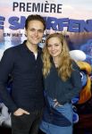 Amsterdam 18 maart 2017 
premiere Smurfen in  Pathe Arena. Pip Pellens en Pim Wessels