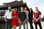 Amsterdam 30 maart 2017
Presentatie Peking express in drijvend chinees restaurant met Rik v d Westelaken als presentator.
 (VLNR) August, Awatef, Rik van de Westelaken, Hicham, Siham en Frank