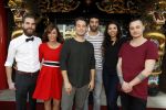 Amsterdam 30 maart 2017
Presentatie Peking express in drijvend chinees restaurant met Rik v d Westelaken als presentator.
 (VLNR) August, Awatef, Rik van de Westelaken, Hicham, Siham en Frank