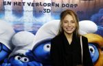 Amsterdam 18 maart 2017 
premiere Smurfen in  Pathe Arena. sarah Chronis met neefje