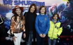Amsterdam 18 maart 2017 
premiere Smurfen in  Pathe Arena. Selena Visser met kinderen