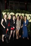 Amsterdam 9 maart 2017 
5 njaar Voque. Feest / diner in rijksmuseum en feest in the Duchess. jonge nederlandse modellen. Cato van Ee Blauwe jurk en Ymre Stiekema tweede van rechts in zwarte jurk