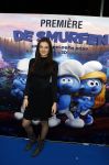 Amsterdam 18 maart 2017 
premiere Smurfen in  Pathe Arena. Maan met neefje